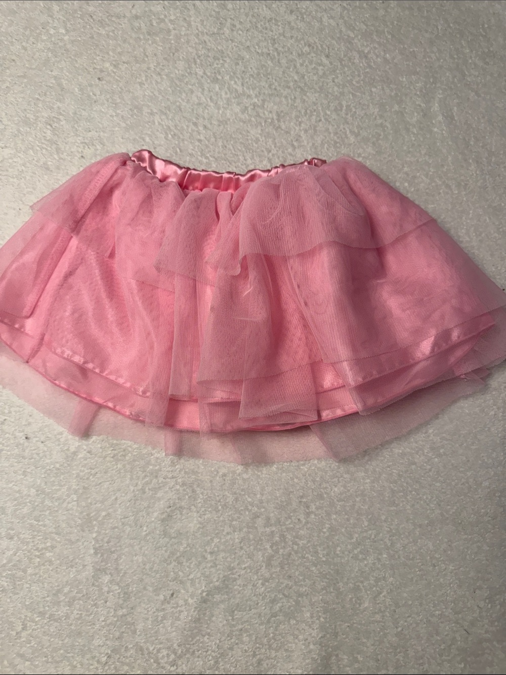 Girls Pink Layered Tulle Skater Skirt